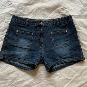 Y2K Point Zero Low Waisted Denim Jean Shorts Size 7